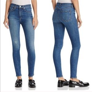 RAG AND BONE MEDIUM WASH HIGH RISE SKINNY JEAN NWT